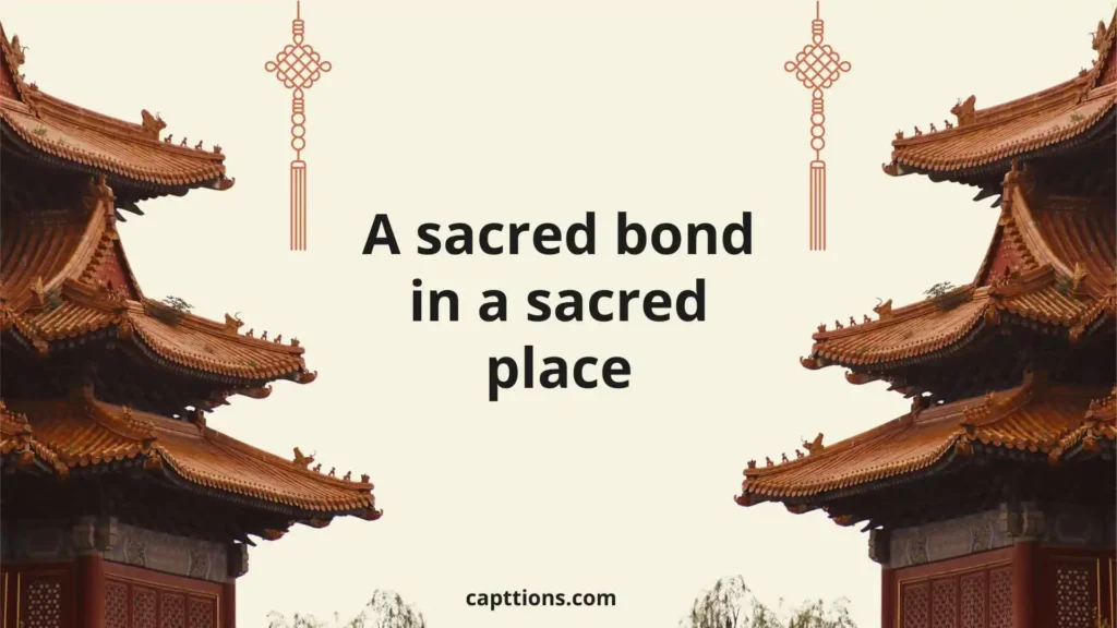 Couple Temple Visit Captions for Instagram