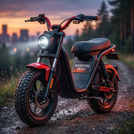 Adventure-Ready Scooty Captions