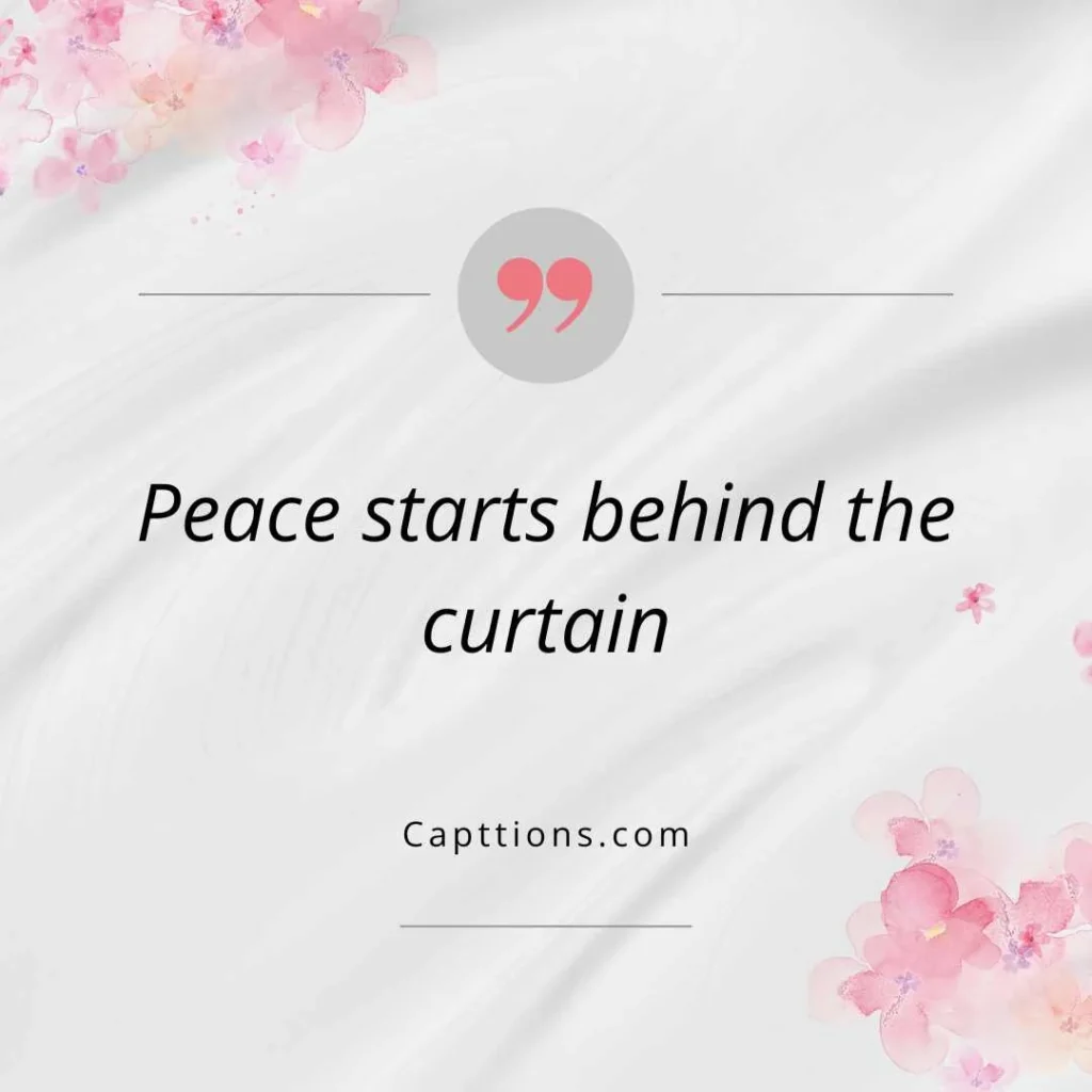 Bedroom Curtain Captions