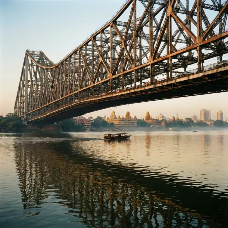 Captions for Stunning Howrah Bridge Views