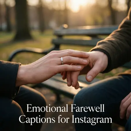 Emotional Farewell Captions for Instagram