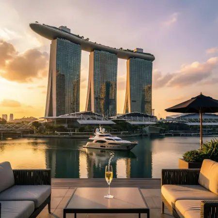 Luxury Marina Bay Sands Captions