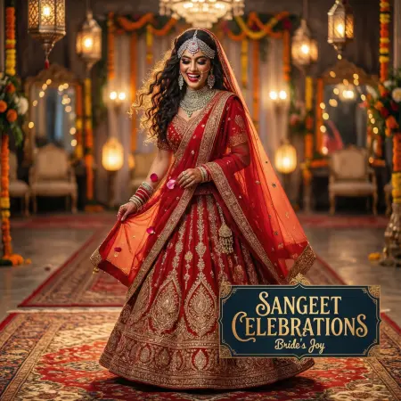 Sangeet Captions for Instagram for Bride