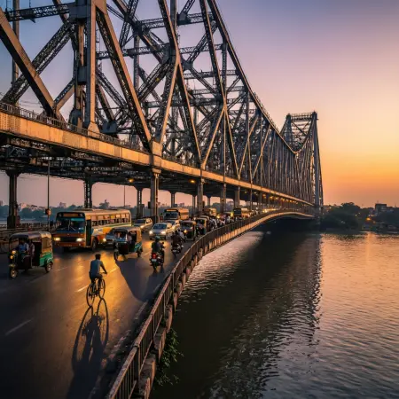 Short and Sweet Howrah Bridge Captions