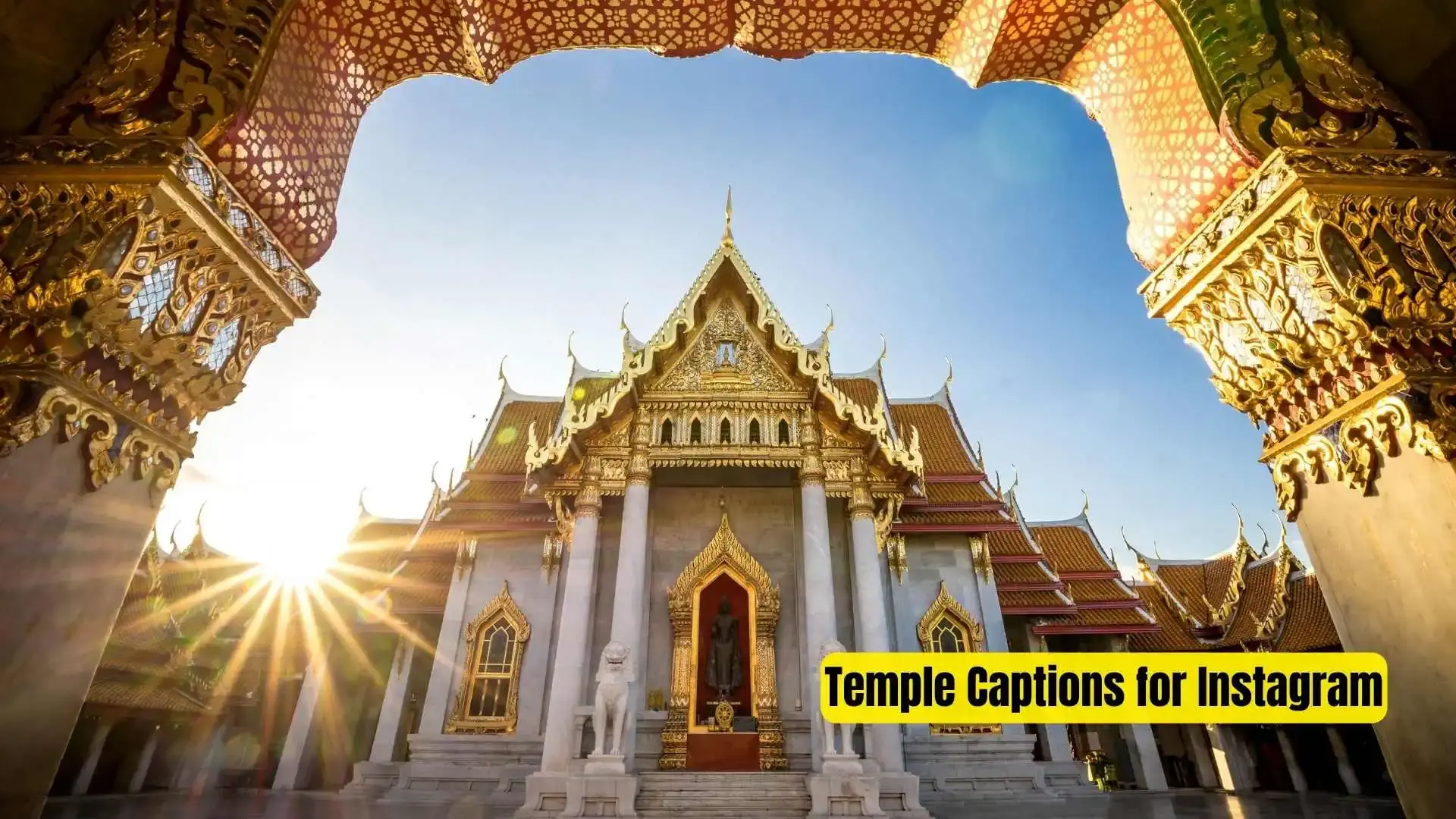 Temple Captions for Instagram