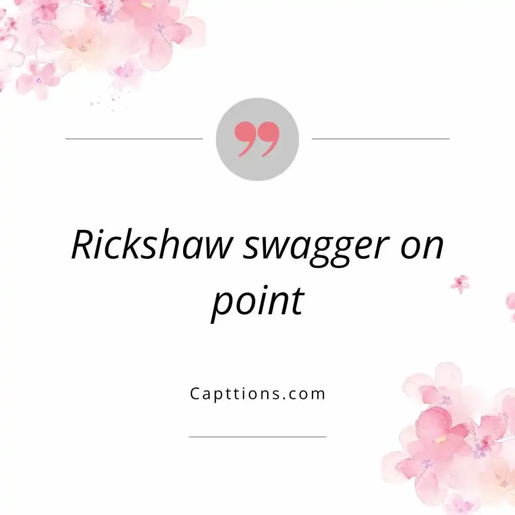 Cool and Trendy Rickshaw Captions