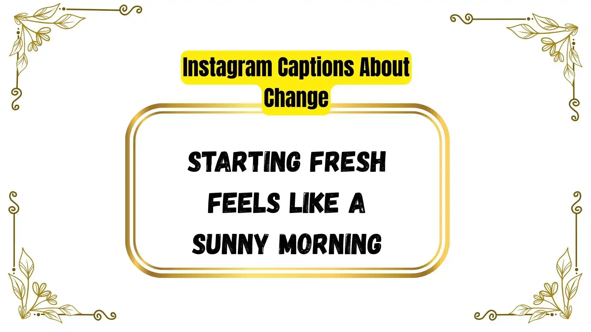 Instagram Captions About Change