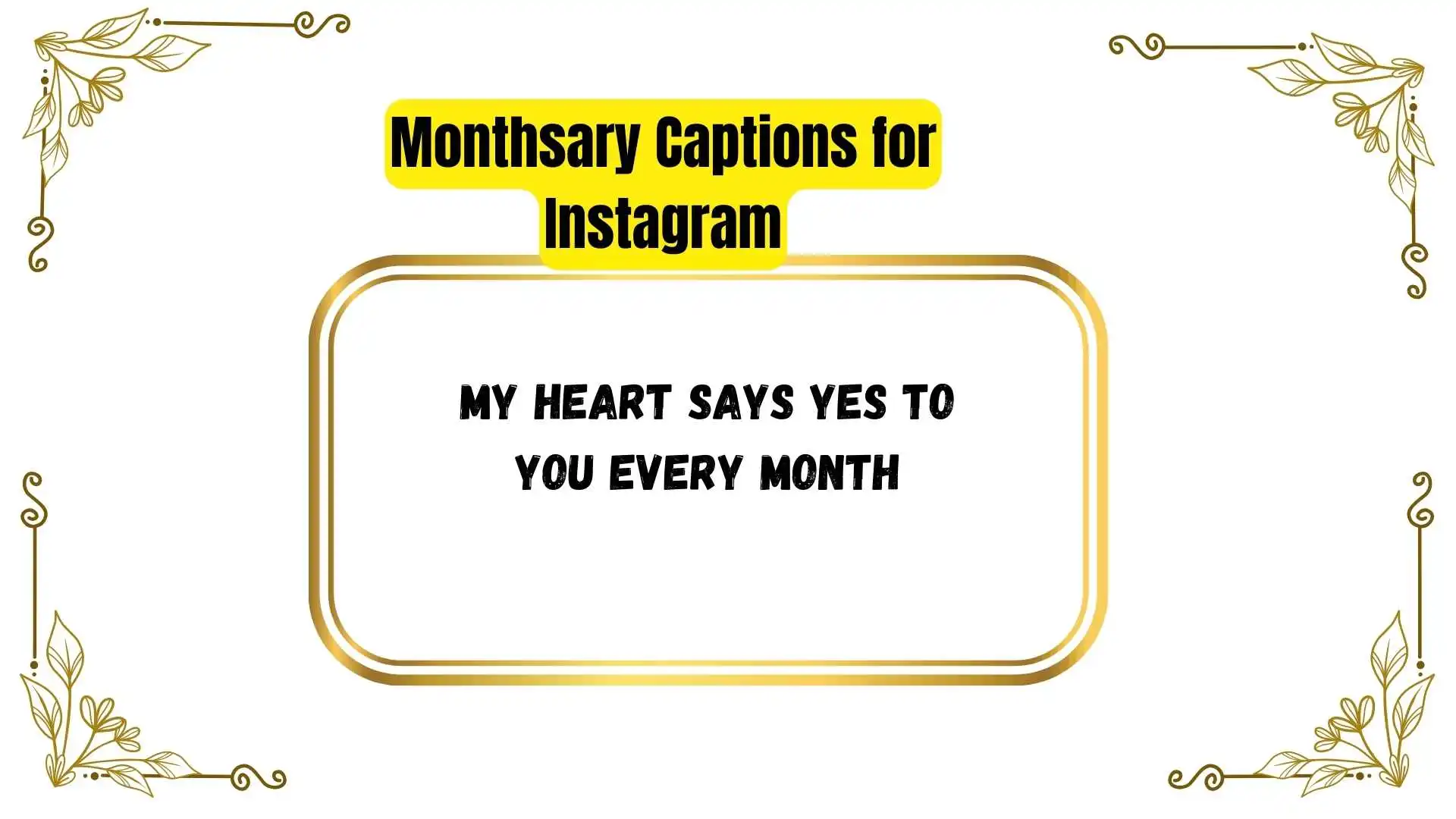 Monthsary Captions for Instagram