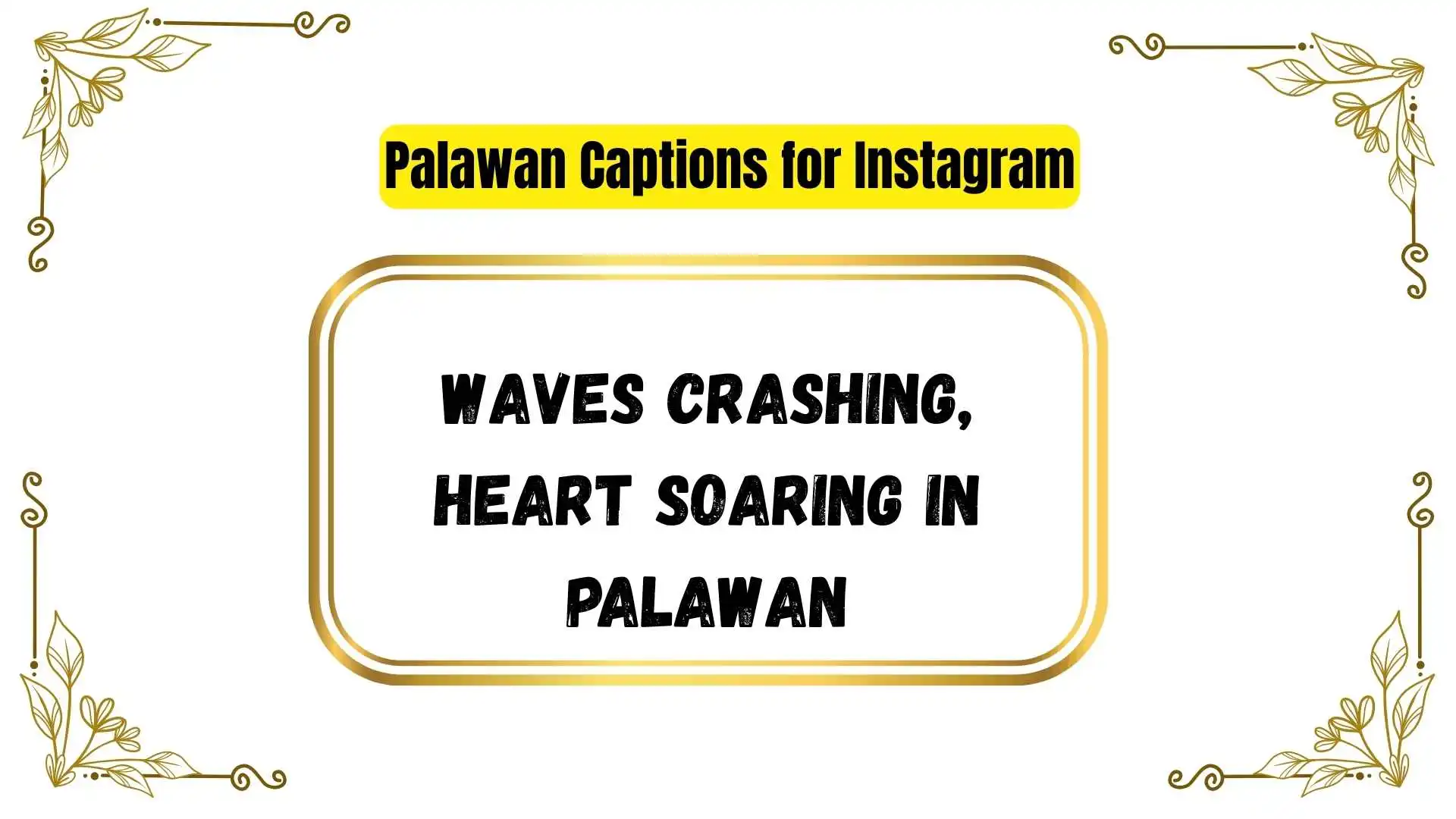 Palawan Captions for Instagram