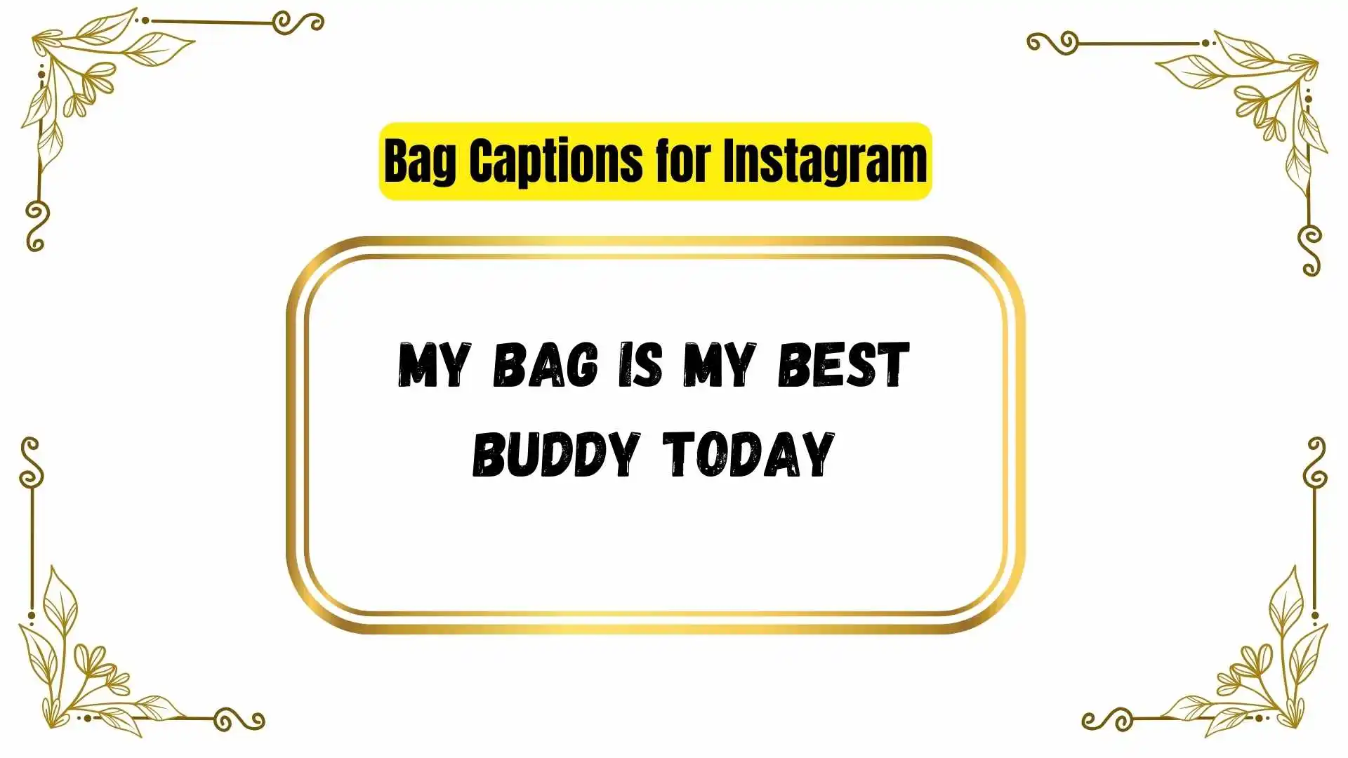Bag Captions for Instagram