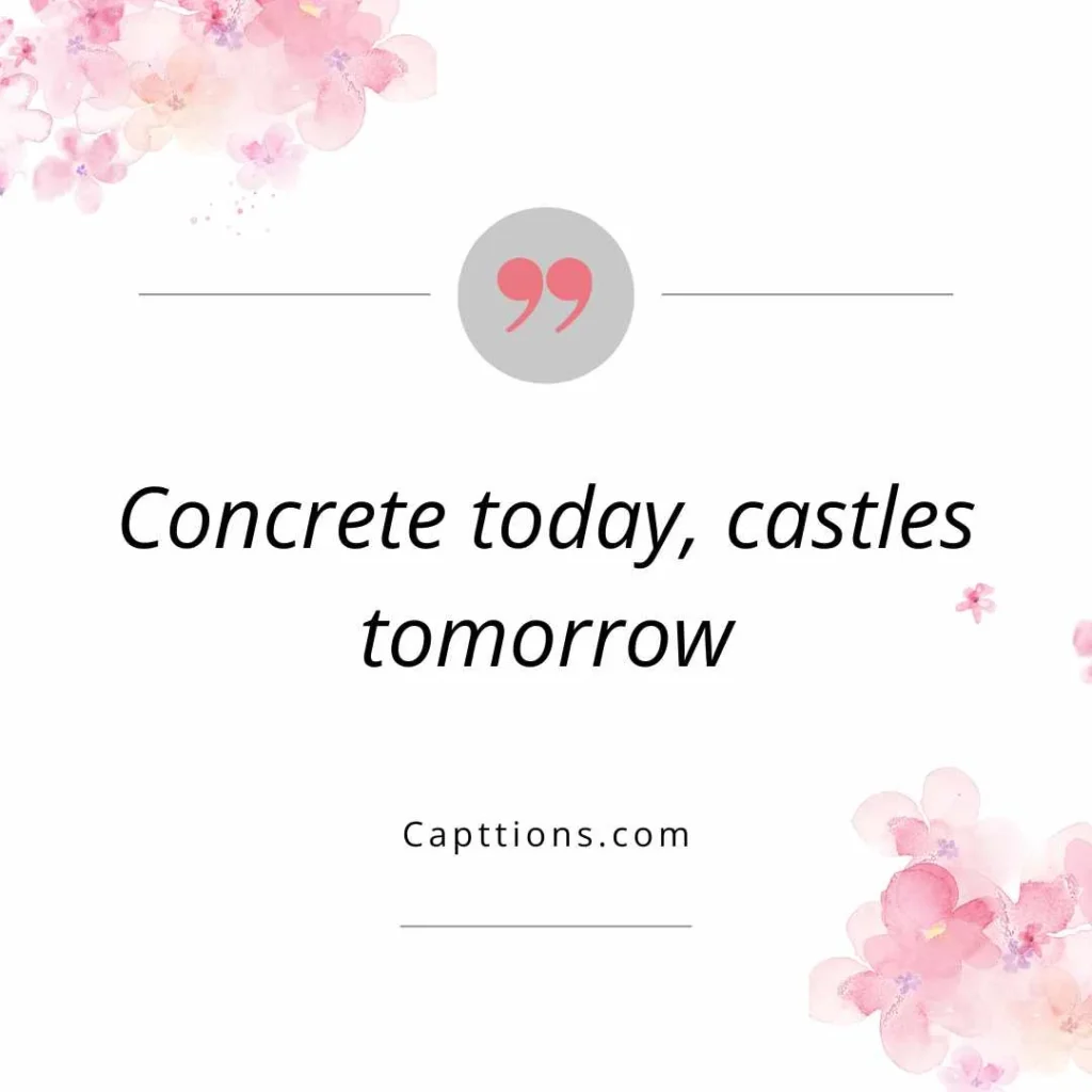 Captions for Construction Site Progress