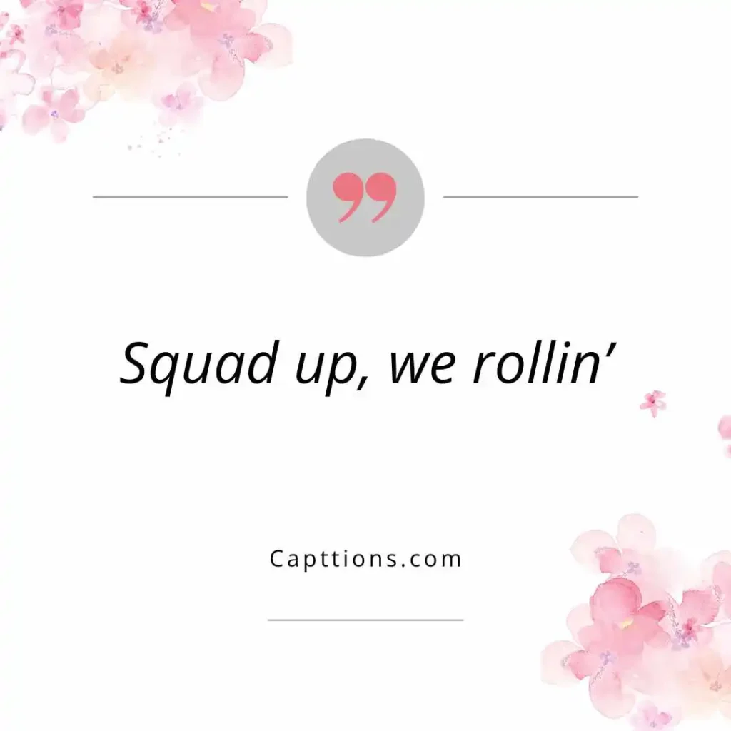 Captions for Squad Goals