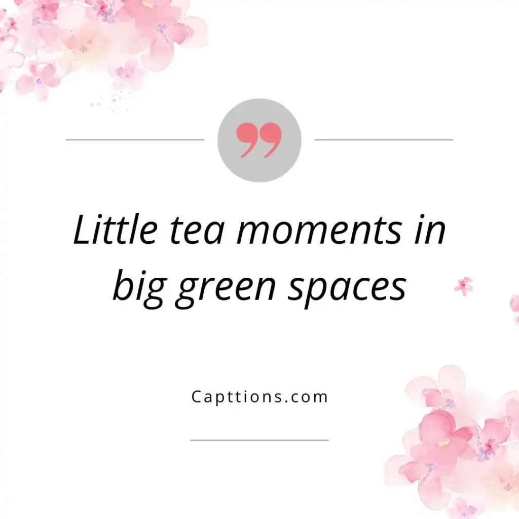 Cute Tea Garden Captions