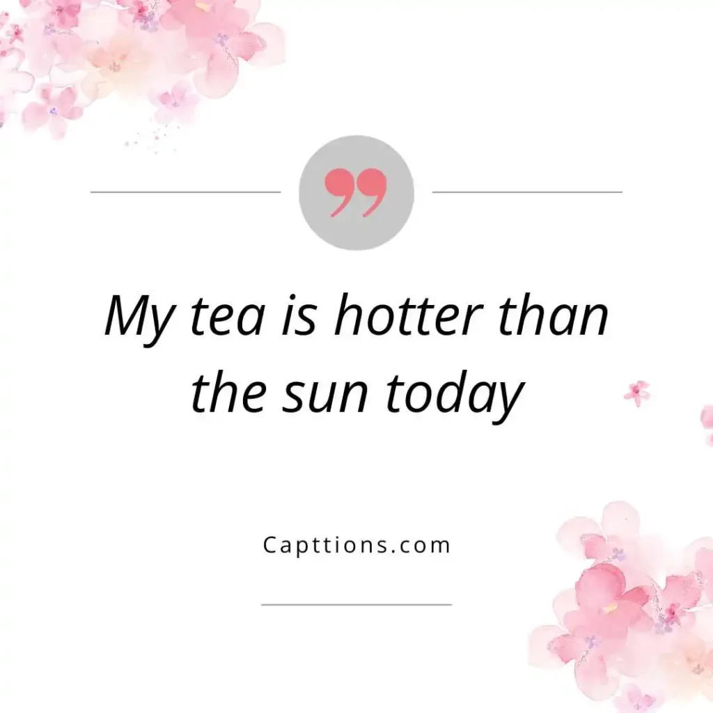Funny Tea Garden Captions