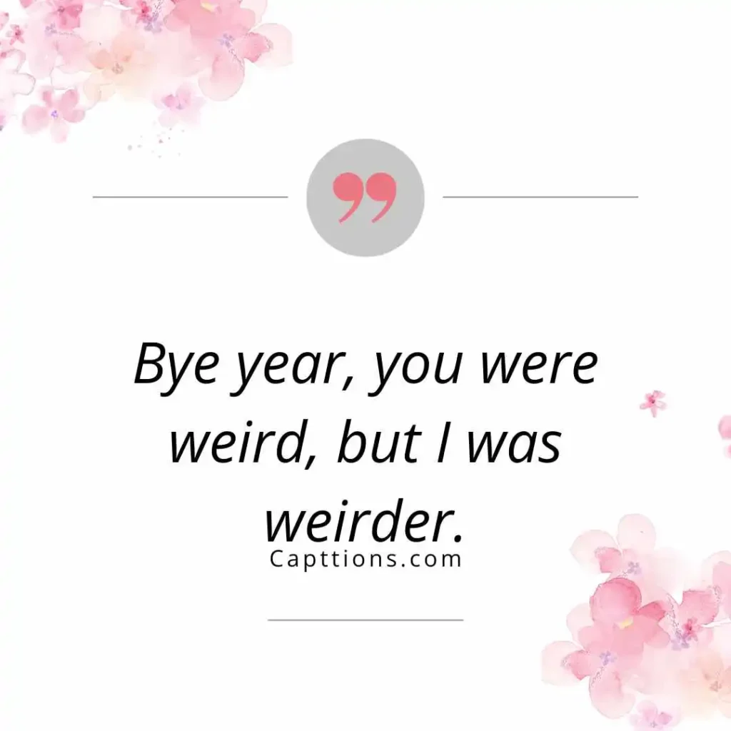 Funny Year Ending Captions