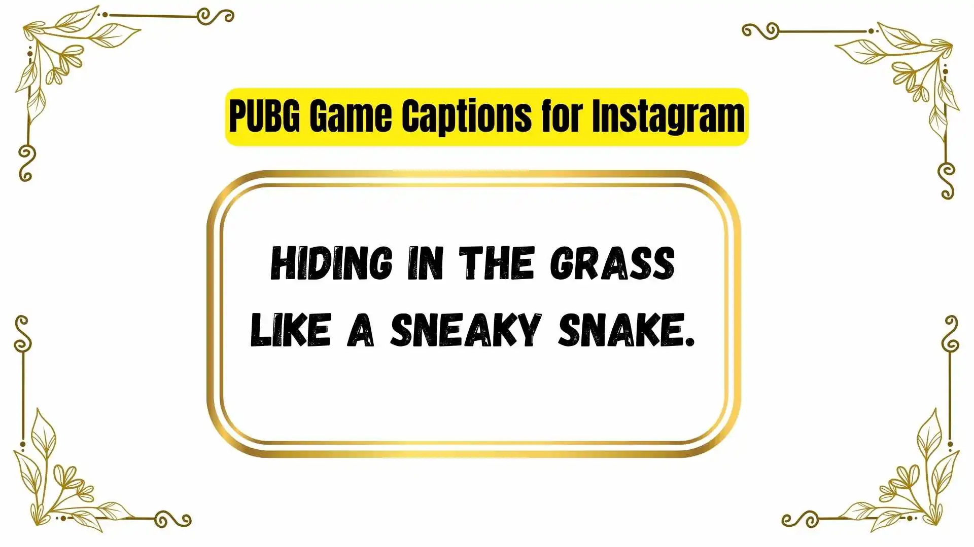PUBG Game Captions for Instagram