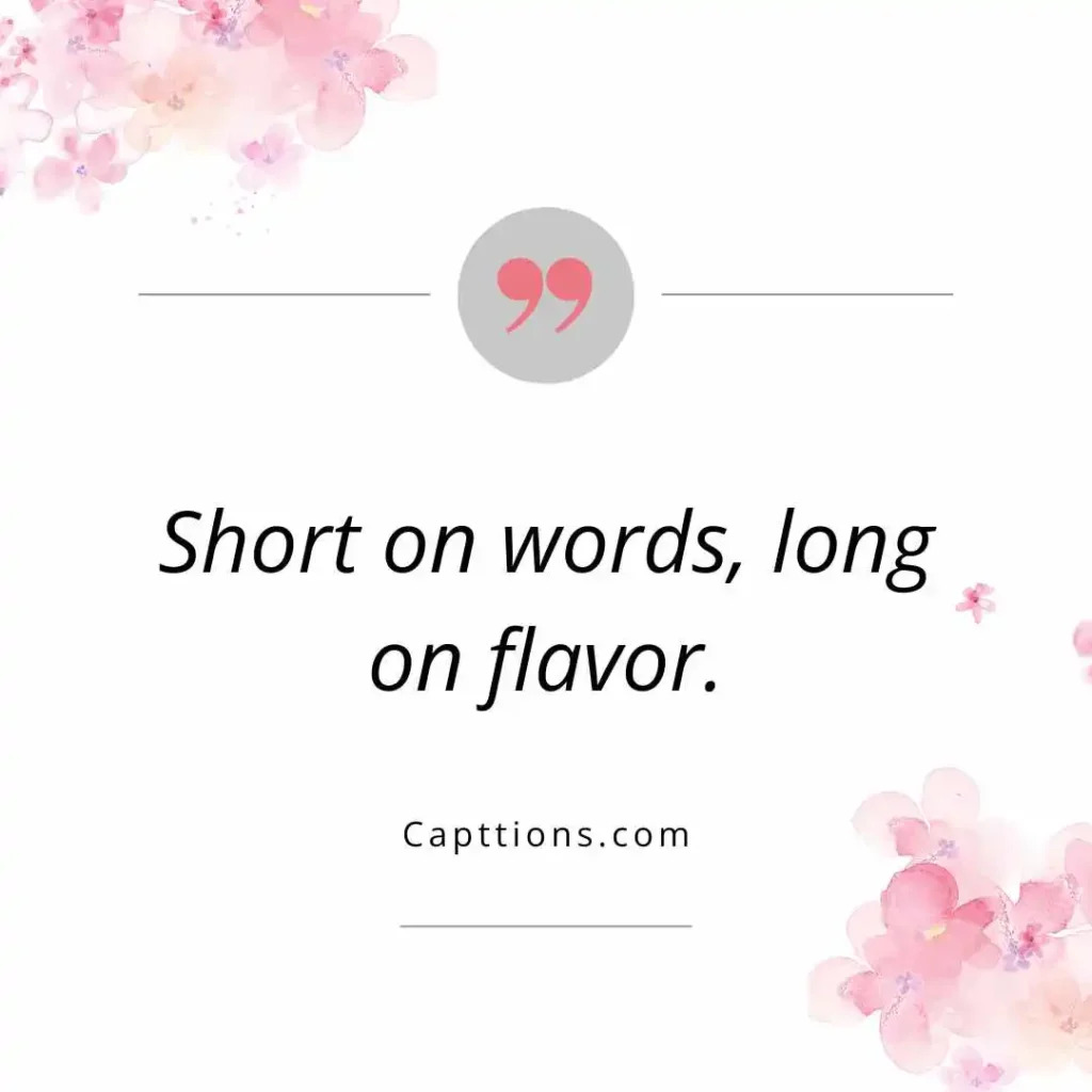 Short Indian Food Captions