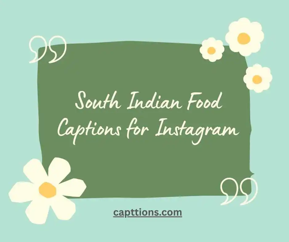 South Indian Food Captions for Instagram