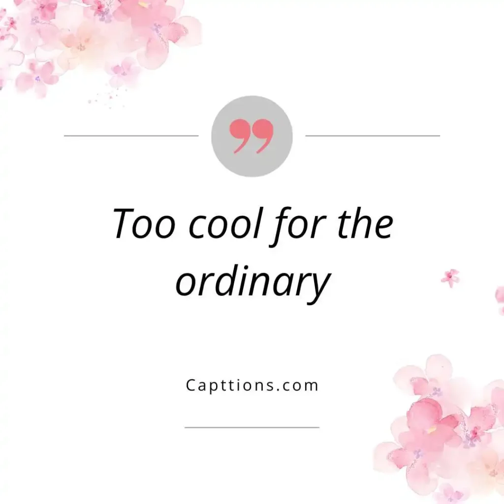 Cool and Confident Swag Captions