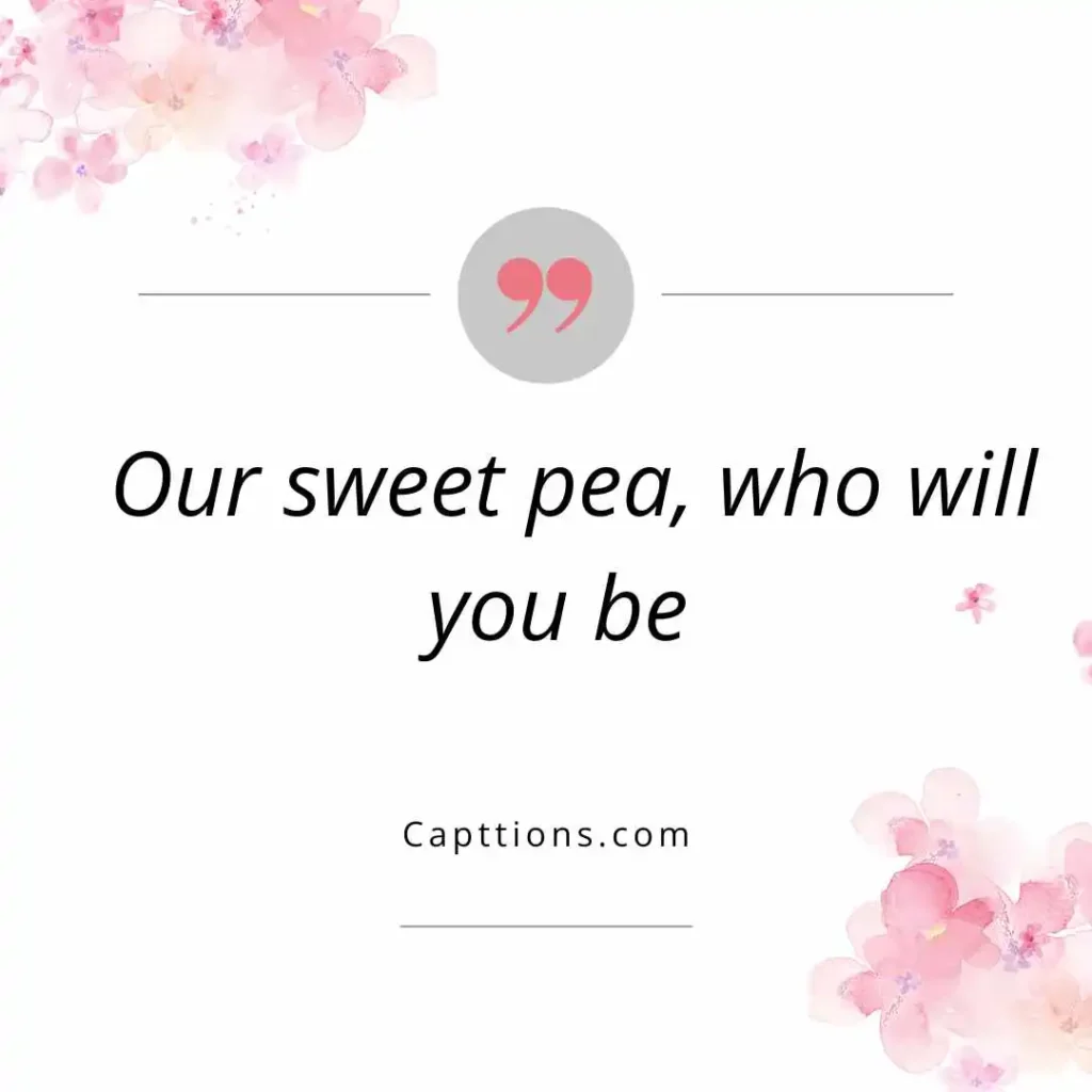 Cute and Sweet Gender Reveal Captions