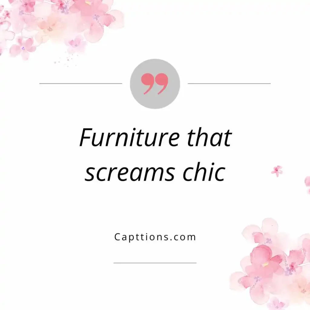 Modern Furniture Captions