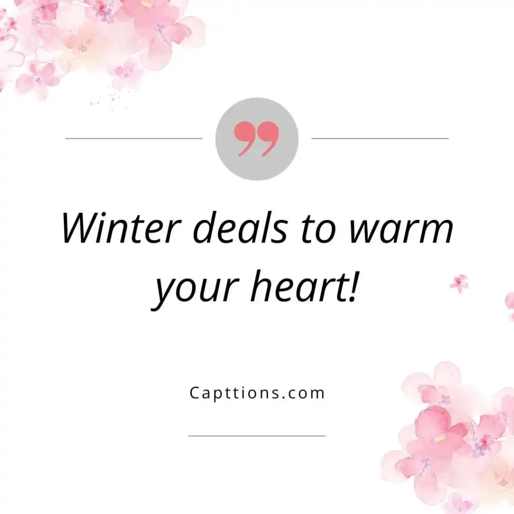 Seasonal Sale Captions