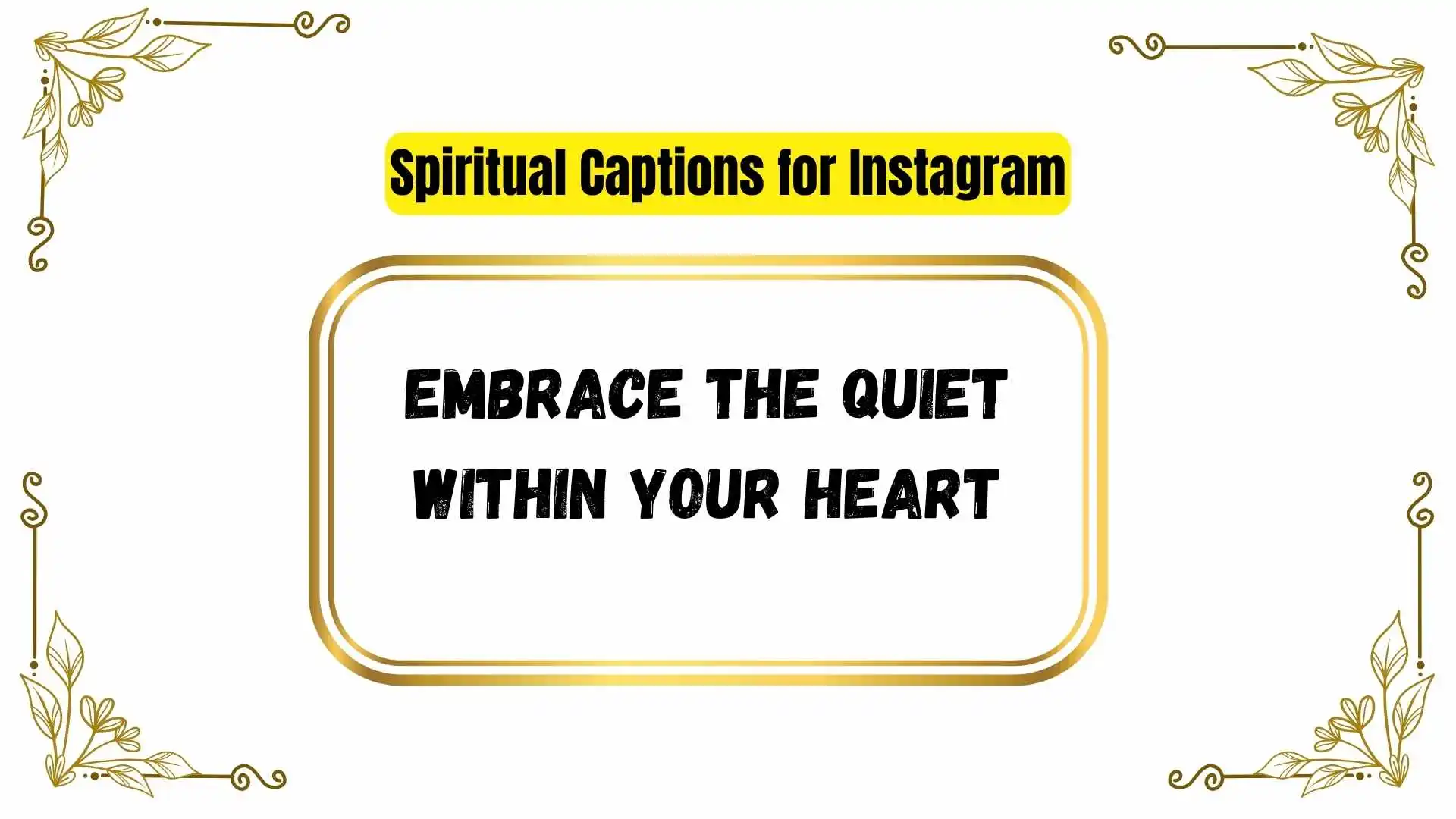 Spiritual Captions for Instagram