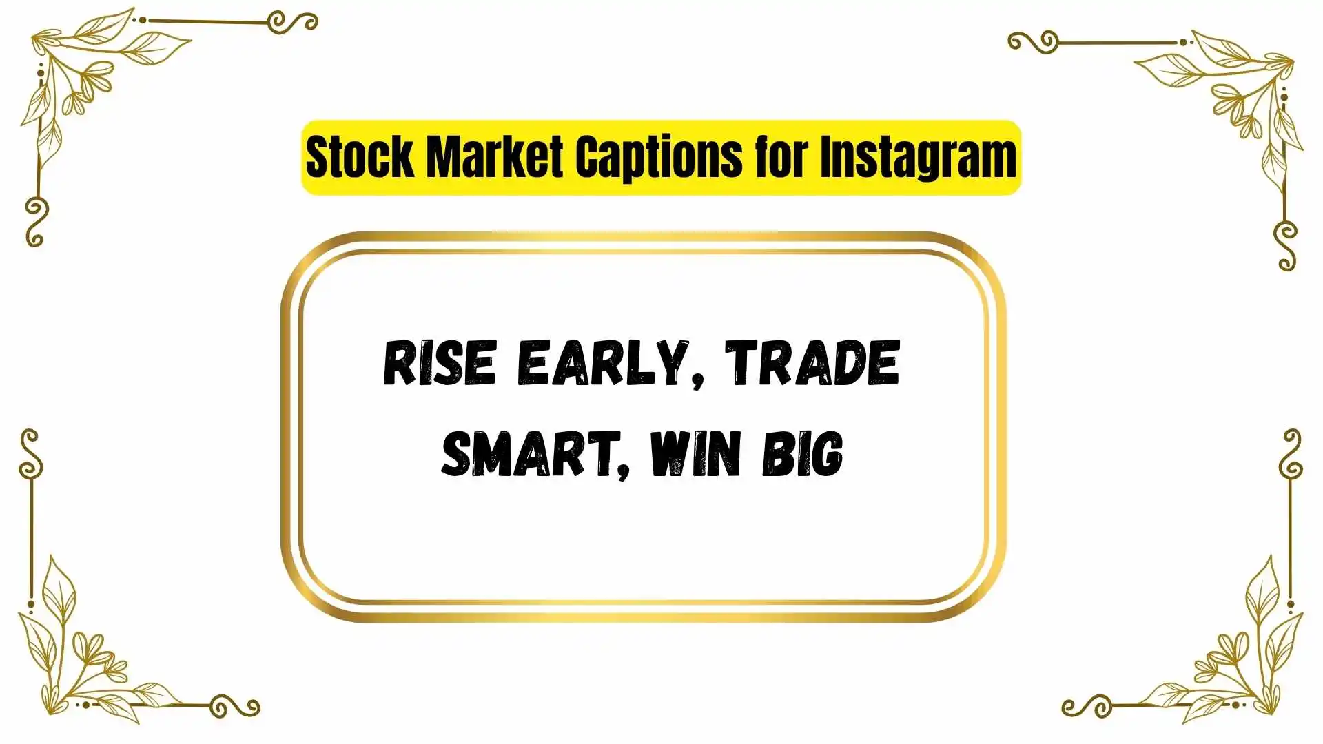 Stock Market Captions for Instagram